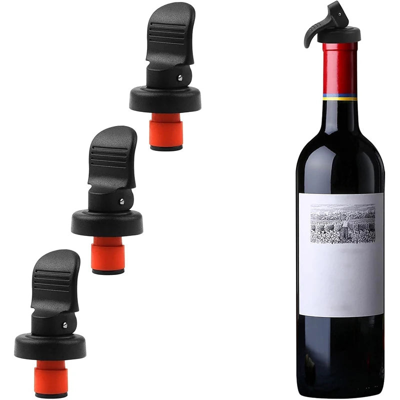 Silicone Wine Bottle Stoppers (3-Pack)