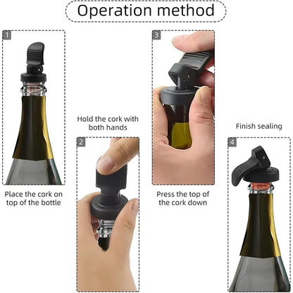 Silicone Wine Bottle Stoppers (3-Pack)